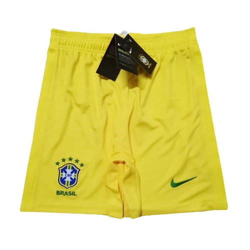 Pantalones Brasil 1ª Kit 2020 Amarillo